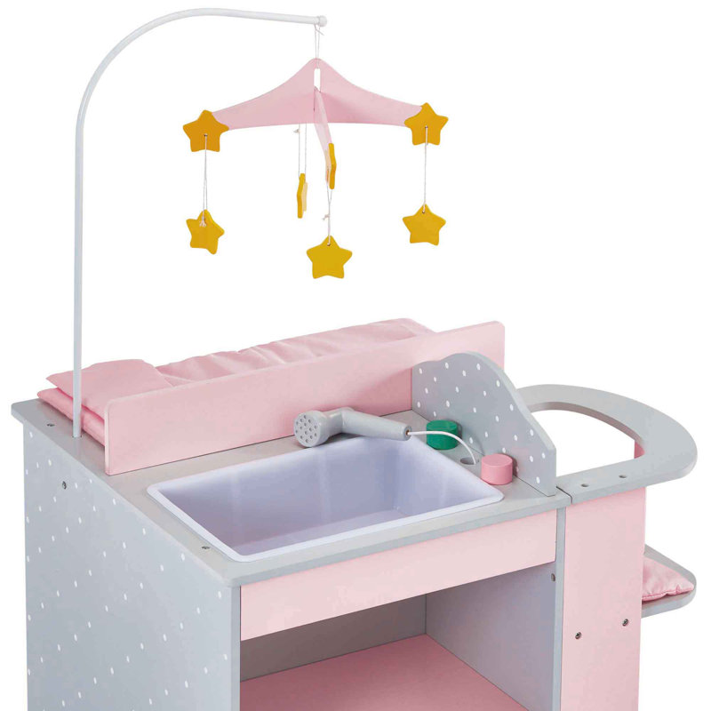 Olivia's Little World Polka Dots Princess Baby Doll Changing Station